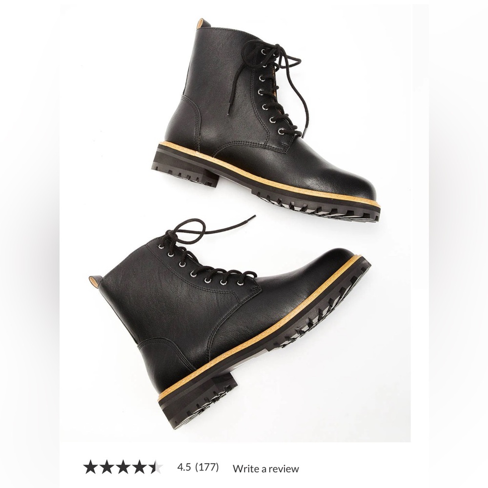 Brand New! Never worn Brycen Faux Leather Lace Up Boot